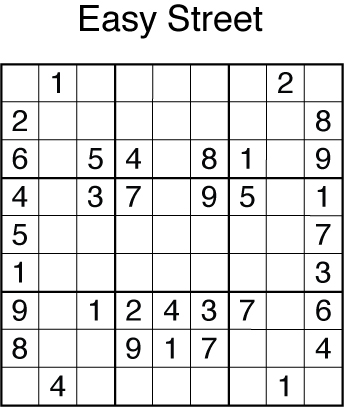 sudoku very easy