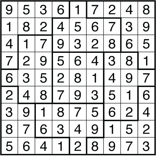 Friday Puzzle 152 BISTinspired Irregular Sudoku The Art of Puzzles
